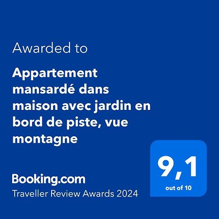 Logement Mansarde Dans Maison Avec Jardin En Bord De Piste, Vue Montagne ليز أوش المظهر الخارجي الصورة